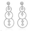 Image 1 : Genuine 1.45 TCW 14K White Gold Ladies Earring - REF-177X2Y