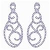 Image 1 : 0.34 CTW 14K White Gold Ladies Earring - REF-33X3Y