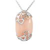 Image 1 : 18K Gold 40.81 CTW Opal & Diamond Slider w/ Chain - REF-148M7F