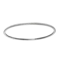 14K Gold 0.64 CTW Diamond Bangle - REF-97M2F