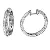 Image 1 : 14K White Gold 3.87CTW Diamond Hoop Earring - REF-316N4A