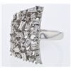 Image 1 : Baguette & Round Prong-set Diamond Ring in 18K White Gold - REF-239X3Y