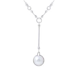 11.95 CTW 14K White Gold Ladies Necklace - REF-58Y2X