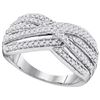0.62 CTW Natural Diamond Band 10K White Gold