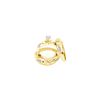 Image 1 : 0.14 CTW Diamond Matching Claddagh Mens His & Hers Trio Ring 10K Yellow Gold