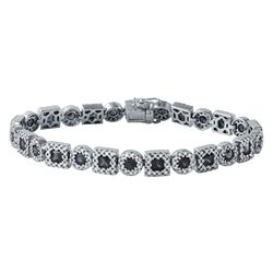 7.13 CTW 14K White Gold Ladies Bracelet - REF-315A5N