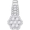 Image 1 : 0.48 CTW Natural Diamond Cluster Slider Pendant 10K White Gold