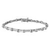 Image 1 : 18K White Gold 0.44CTW Diamond Bracelet - REF-195R4K