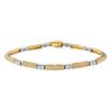 Image 1 : 2.12 CTW 14K Two Tone Gold Ladies Bracelet - REF-201X4Y