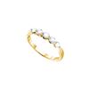 Image 1 : 0.49 CTW Natural Diamond 5-Stone Pave-set Band 14K Yellow Gold
