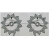 Image 1 : 14K White Gold 0.66CTW Diamond Earring Jackets - REF-76W9H