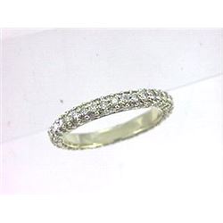14K Yellow Gold 1.22CTW Diamond Band Ring - REF-84H8W