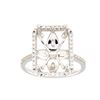 Image 1 : 14K White Gold 0.32CTW Ladies Diamond Ring - REF-65H6W