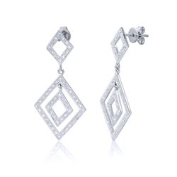 14K Gold 0.44 CTW Diamond Earring - REF-79Y6X