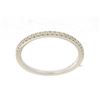 Image 1 : 14K White Gold 0.12CTW Diamond Band Ring - REF-29R5K