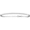 Image 1 : 0.5 CTW Natural Diamond Promise Bangle Bracelet 10K White Gold
