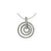 Image 1 : 0.5 CTW 14K White Gold Ladies Slider with Chain - REF-62A8N