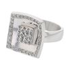 Image 1 : 18K White Gold 0.69CTW Diamond Cocktail Ring - REF-184X5Y