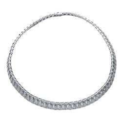 Genuine 7 TCW 14K White Gold Ladies Necklace - REF-515Y6X