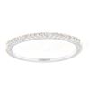 Image 1 : 14K White Gold 0.19CTW Diamond Band Ring - REF-26Y5X