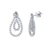 Image 1 : 18K White Gold 0.63CTW Diamond Earring - REF-124A2N