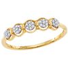 0.1 CTW Natural Diamond Cluster Ring 10K Yellow Gold