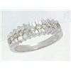 Image 1 : Platinum 0.59CTW Diamond Band Ring - REF-141R3K