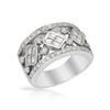18KWhite Gold 1.29 CTW Baguette & Diamond Ring - REF-287R3K
