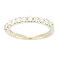 14K Yellow Gold 0.53CTW Diamond Band Ring - REF-56Y5X