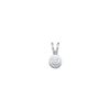 Image 1 : 0.03 CTW Natural Diamond Solitaire Pendant 10K White Gold