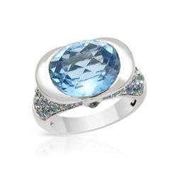 14K Gold 11.88 CTW Topaz Ring - REF-64A9N