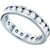 Image 1 : 1 CTW Channel-set Natural Diamond Eternity Anniversary Band 14K White Gold