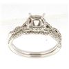 Image 1 : 14K White 0.48CTW Ladies Diamond Ring - REF-78M8F