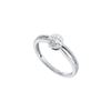 Image 1 : 0.05 CTW Natural Diamond Solitaire Split-shank Bridal Promise Ring 10K White Gold