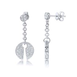 18K Gold 0.46 CTW Diamond Earring - REF-80M3F