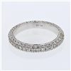 Image 1 : Eternity Prong-set Diamond Band in 14K White Gold - REF-116H2W