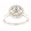 Image 1 : 14K White Gold 0.36CTW Ladies Diamond Ring - REF-58W9H