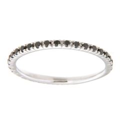 14K White Gold 0.25CTW Diamond Band Ring - REF-24R2K