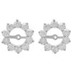 Image 1 : 14K White Gold 2.35CTW Diamond Earring Jackets - REF-272N5A