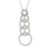 Image 1 : 14K Gold 0.44 CTW Diamond Slider with Chain - REF-60R8K