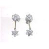 Image 1 : 18K Two Tone Gold 0.48CTW Diamond Earring - REF-57K7R