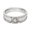Image 1 : Gents Diamond Band w/ Princess cut Flush-set in 14K White Gold - REF-88W2H