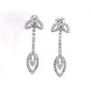 Image 1 : 14K White Gold 1.75CTW Diamond Earring - REF-157Y9X