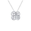 Image 1 : 0.14 CTW 14K White Gold Ladies Slider with Chain - REF-28R5K