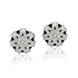 Genuine 0.65 TCW 14K White Gold Ladies Cuff Links - REF-133W2H