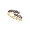 1.02 CTW Cognac-brown Colored Diamond Band 10K Yellow Gold
