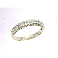 14K Yellow Gold 0.39CTW Diamond Band Ring - REF-61H5W