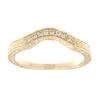 Image 1 : 14K Yellow Gold 0.09CTW Diamond Band Ring - REF-31N3A