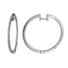 Image 1 : 18K White Gold 0.53CTW Diamond Hoop Earring - REF-121M2F