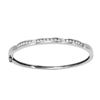 Image 1 : 14K White Gold 0.97CTW Diamond Bangle - REF-155F3M
